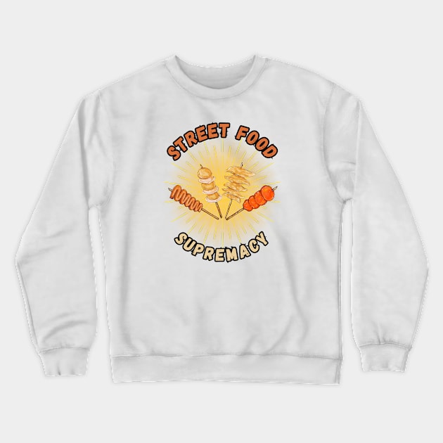 street food supremacy filipino food Crewneck Sweatshirt by Moonwing